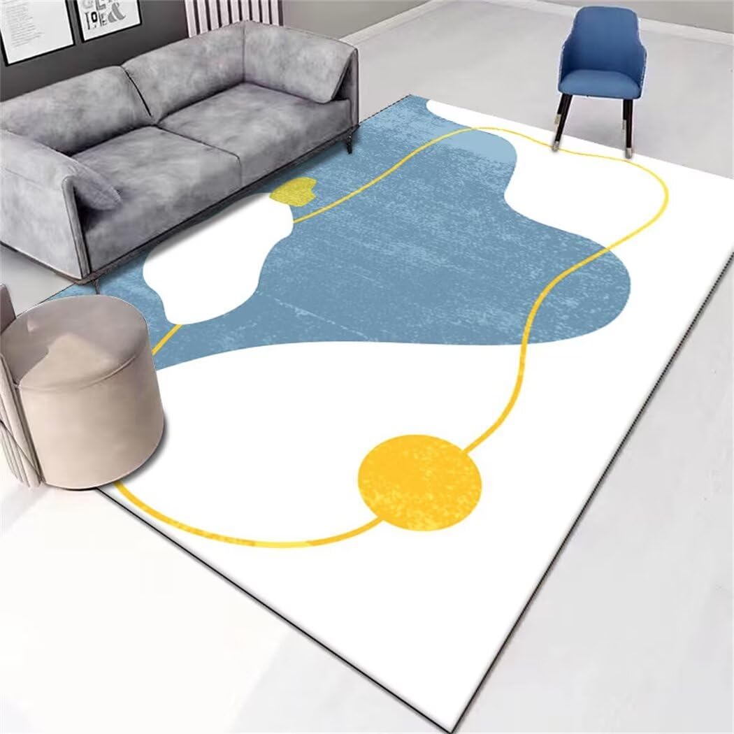 Tapis chambre enfant fille bleu 180x250 tapis de chevet