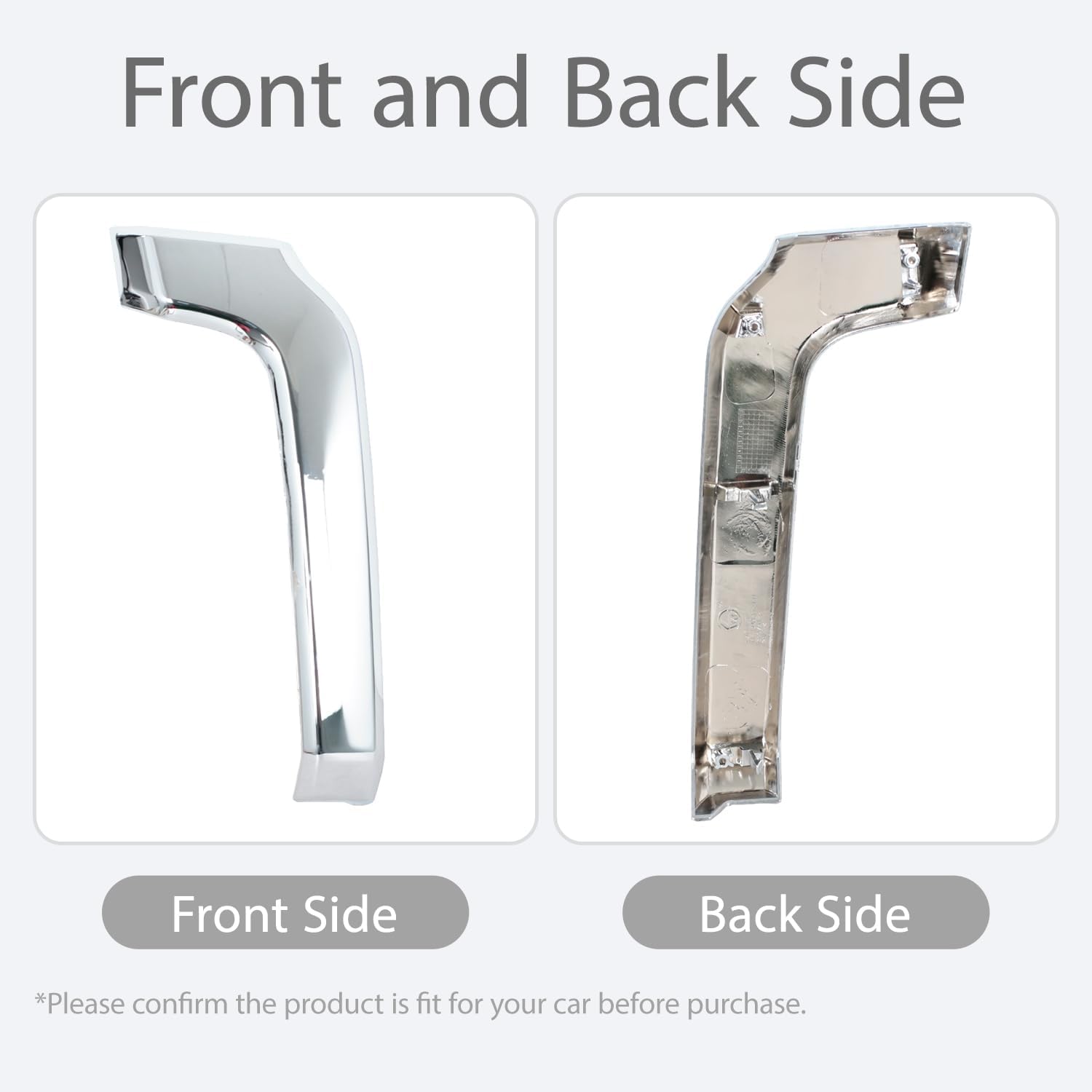 Front Bumper Lower Trim Strip Cover for Mitsubishi Pajero Montero V93 V97 V98 2015-2017 Chrome Lid Left&Right