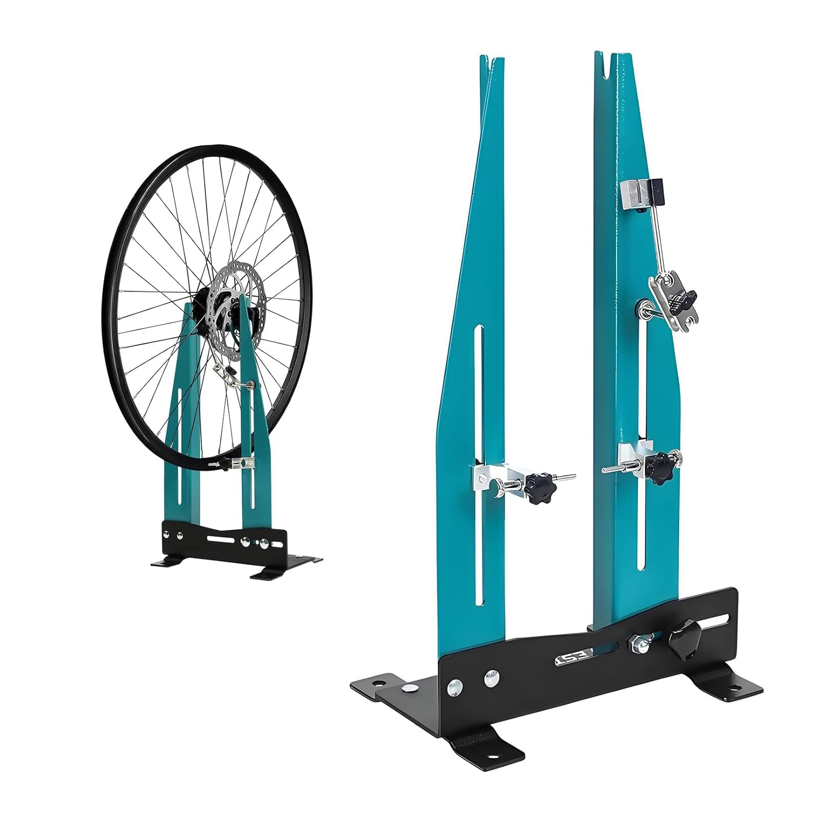 Soporte De Alineación Ruedas Bicicleta para 16 A 29 Pulgadas [Ancho 90 Mm-150 Mm] Calibración Mantenimiento Herramienta Soporte Reparación Llantas MTB Road