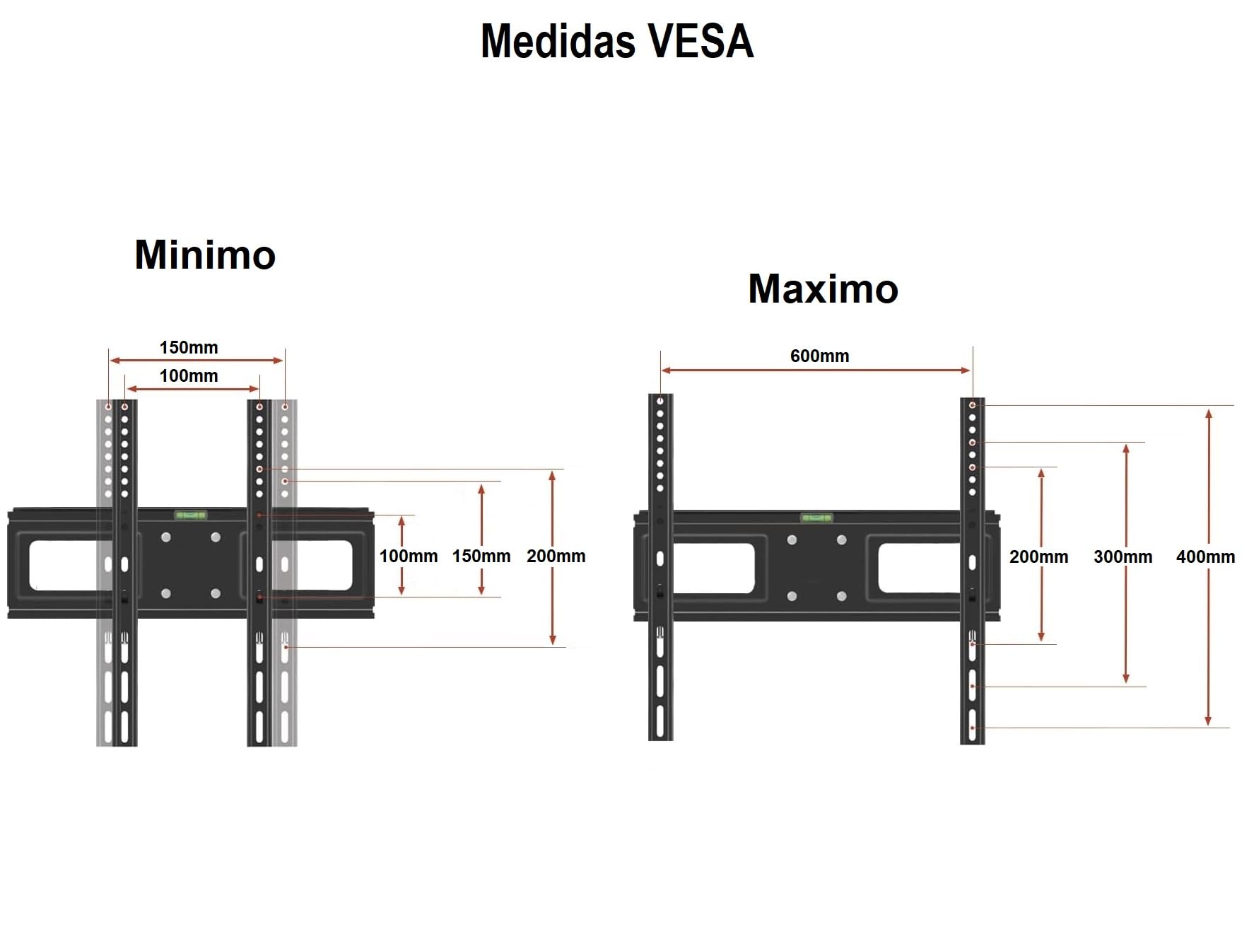 Soporte de Pared para TV Televisor Giratorio inclinable Pantallas Planos y Curvos de 23"-83" Pulgadas, Universal Montaje con Doble Brazo 80kg, MAX VESA 600x400mm