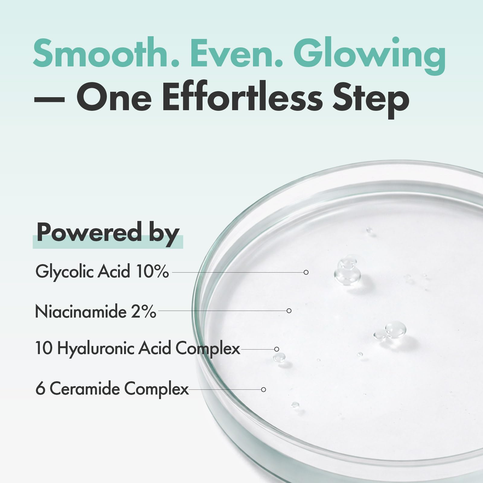 TOSOWOONG Glycolic Acid 10% Exfoliating Serum with Niacinamide