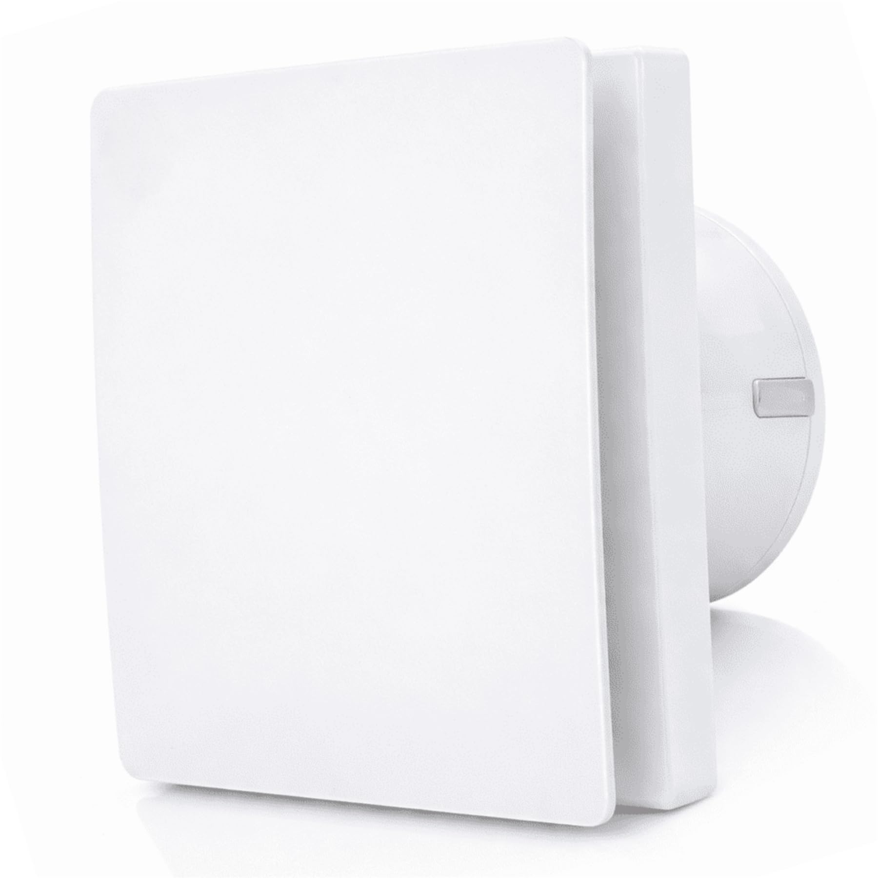 AirTech-UK 100mm Bathroom Extractor Fan with Timer, 4 Inch Quiet Extractor Fan, 80m³/h, 33dB Bathroom Ventilation Fan for Toilet & Shower, Wall or Ceiling, Back Draught Shutter