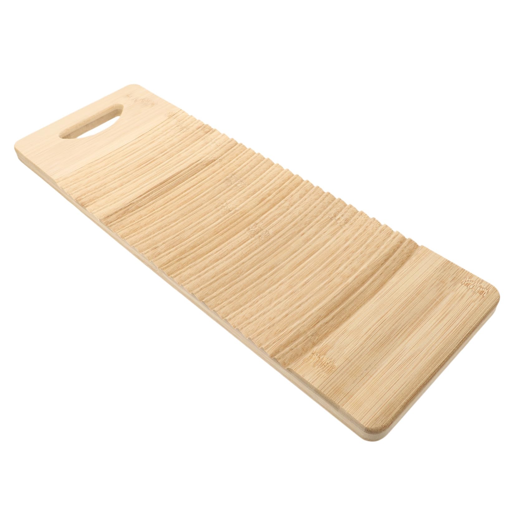 Tabla Lavar Ropa Mano de Bambú Natural Antideslizante con Superficie Ondulada para Mayor Fricción y Resistencia al Desgaste Herramienta Práctica para Lavado Manual el Hogar