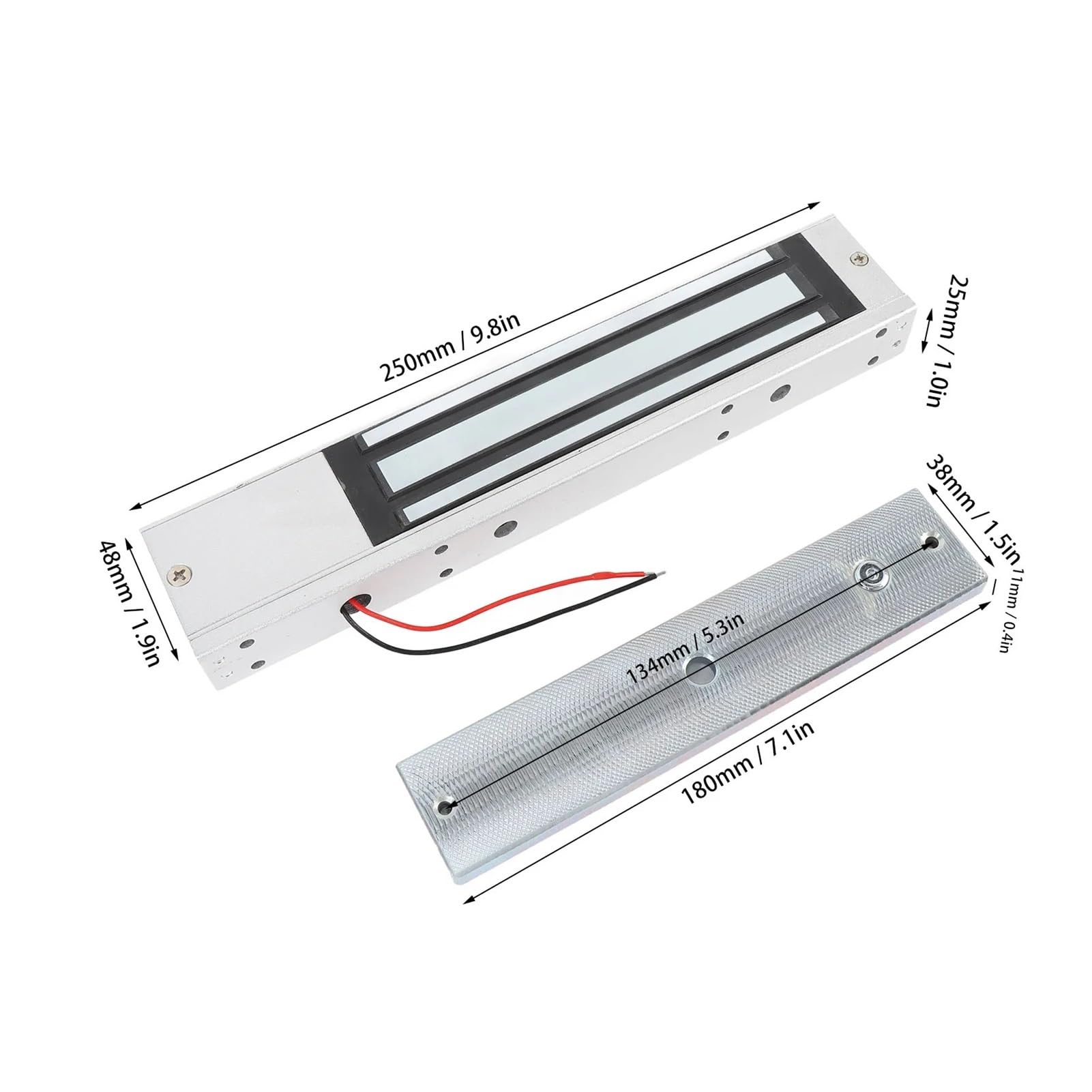Cerradura magnética eléctrica | Aleación de aluminio a prueba de herrumbre 280KG del modo NC 12V for el de control de acceso
