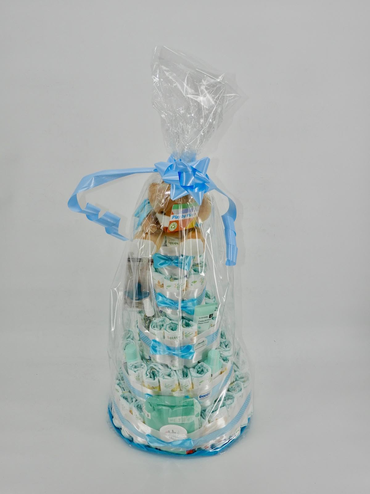 Windeltorte Junge und Mädchen XXL Geschenk zur Geburt Baby Erstausstattung