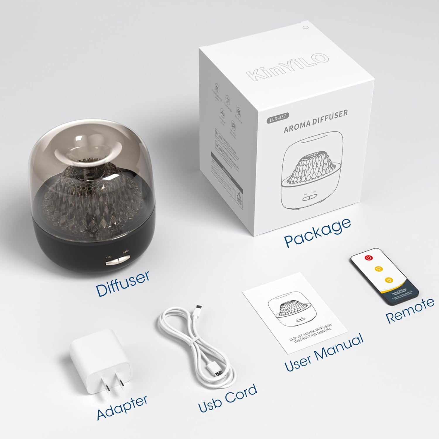 Small Essential Oil Diffuser for Home, Stylish Volcano Mountain View & Colorful Lighting, Aromatherapy Aroma Diffusers, Small Size for Personal Office Desk Bedroom Bathroom - Image 8