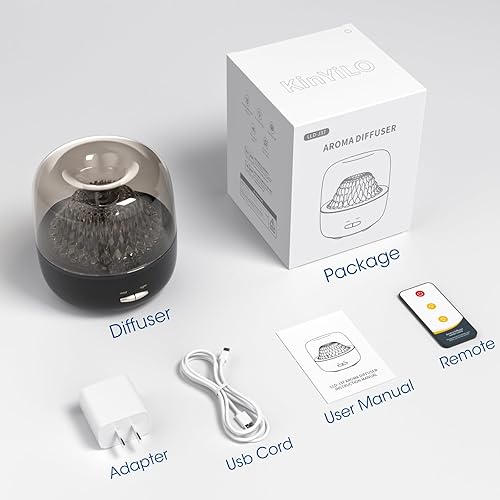 Miniatura 8 de Difusor de aceite esencial pequeño para el hogar, elegante vista de la montaña del volcán e iluminación colorida, difusores de aroma de