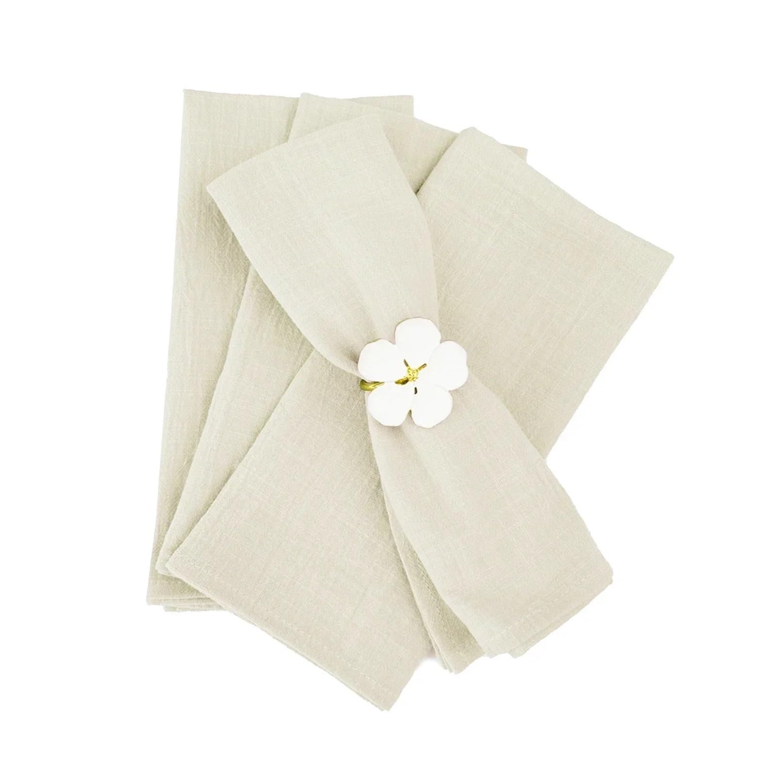 Servilletas, Servilletas De Lino Pack De 50 30x45cm Multicolor(50pcs Ivory)