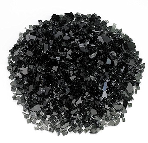 Image of 1 /4 inch Black Fire Glass, 20 lb. Bag
