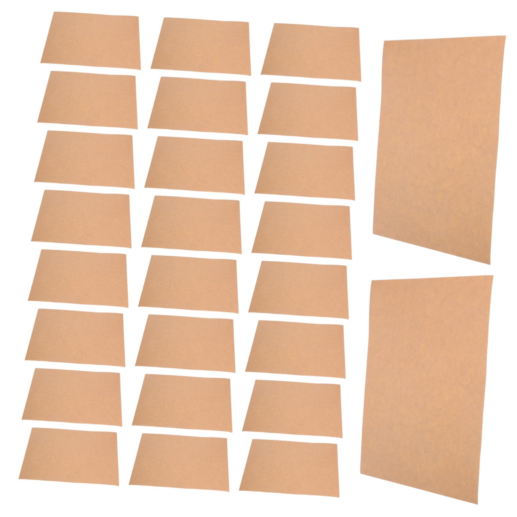 50fogli Carta Adesiva Kraft Stampabile Etichette Adesive Autoadesive in Carta Kraft per Stampante Etichette di Adesiva