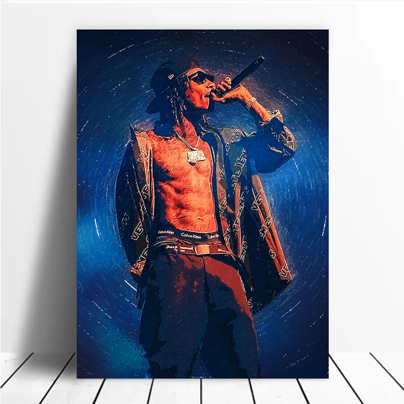 WIZ KHALIFA Canvas Painting Poster Wall Art Modern Home Decor Living Room Bedroom Office Decoration Gift (16x24inch(40x60cm),Unframe)