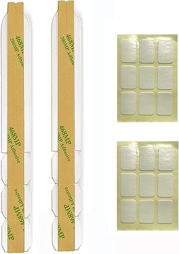 Miniatura 3 de ACONETMAX Tiras adhesivas de filtro de pantalla de privacidad, pestañas de montaje deslizante y cinta de doble cara para monitores de computadora y