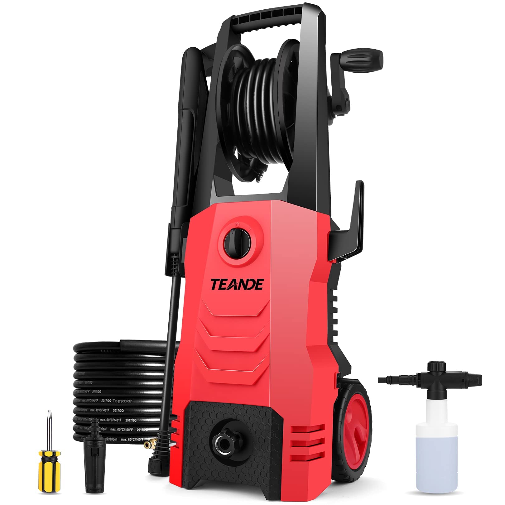 Electric Pressure Washer TE3500 Pressure Washer 2.2GPM Power Washer 2000W High Pressure Cleaner Machine with Foam Cannon,Best for Cleaning Homes,Cars