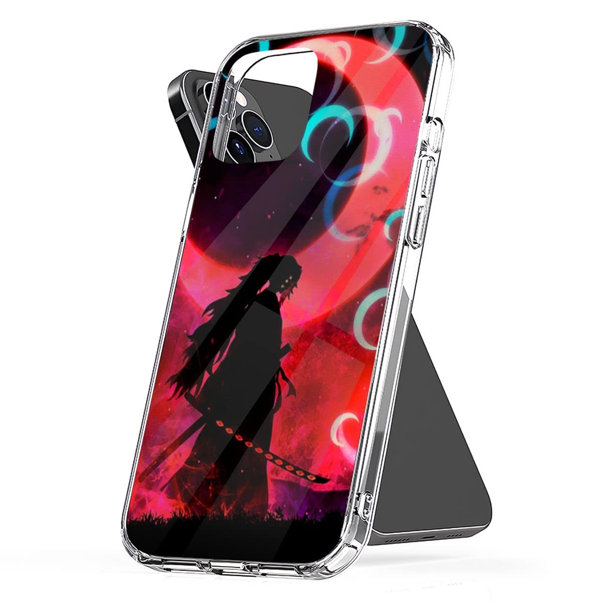 スマホアクセサリー TERUZUSHI iPhone ULTR CASE for14/13PRO Amazon.com: Phone Case Kimetsu Accessories No Cover Kokushibo