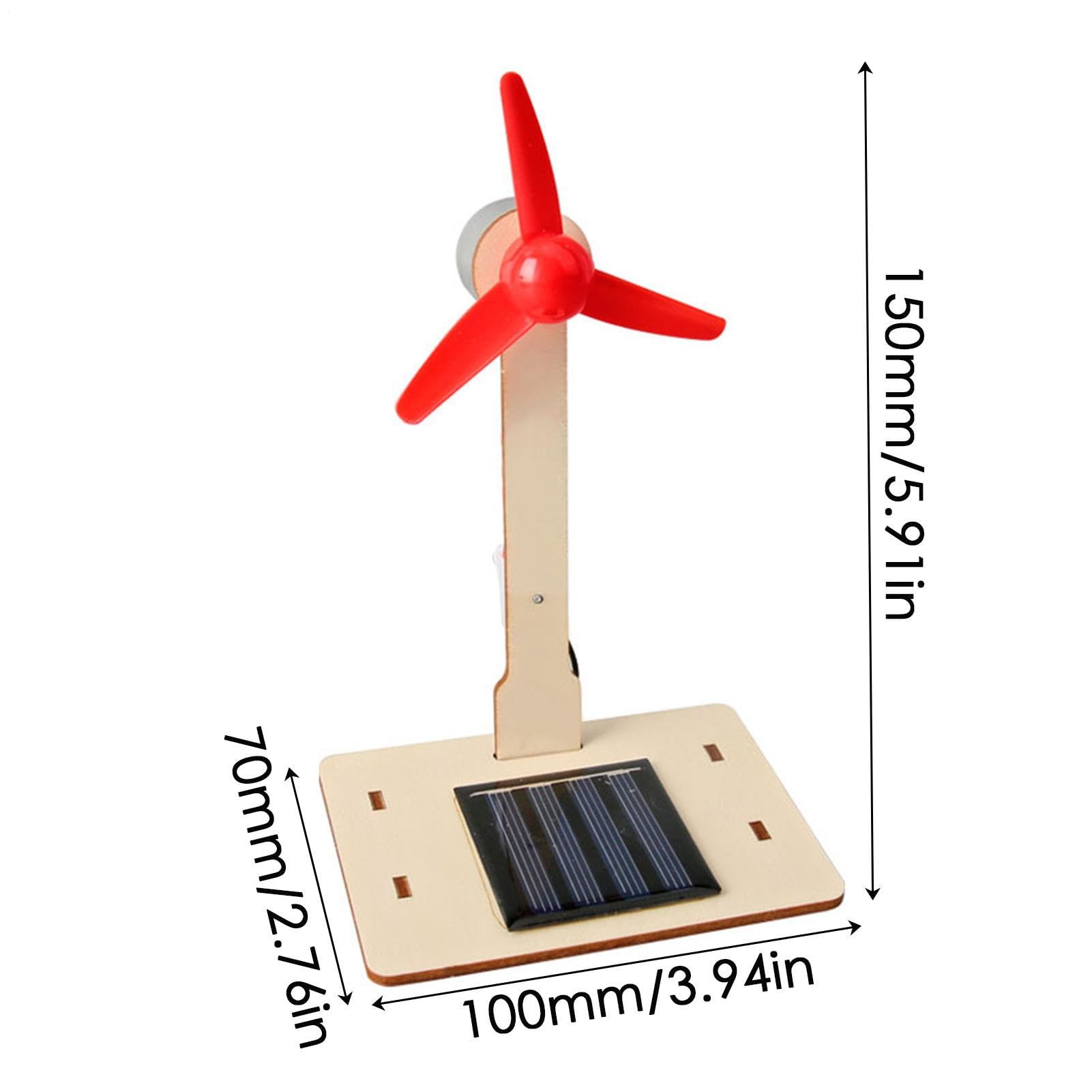 Wiatrak zasilany energią słoneczną | DIY turbina wiatrowa zasilana energią słoneczną, zabawki solarne edukacja zabawna zabawka prezent do dekoracji wnętrz ozdoba ogrodowa