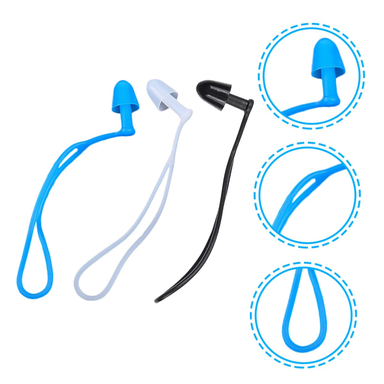 Toddmomy Waterproof Silicone Earplugs for Swimming Boys and Girls Adults Ear Protectors Storage Case for Swimming Surfing Shower