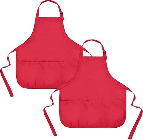 Miniatura 5 de Delantal para restaurante comercial o para el hogar hilado de polialgodón con 3 bolsillos normal Negro