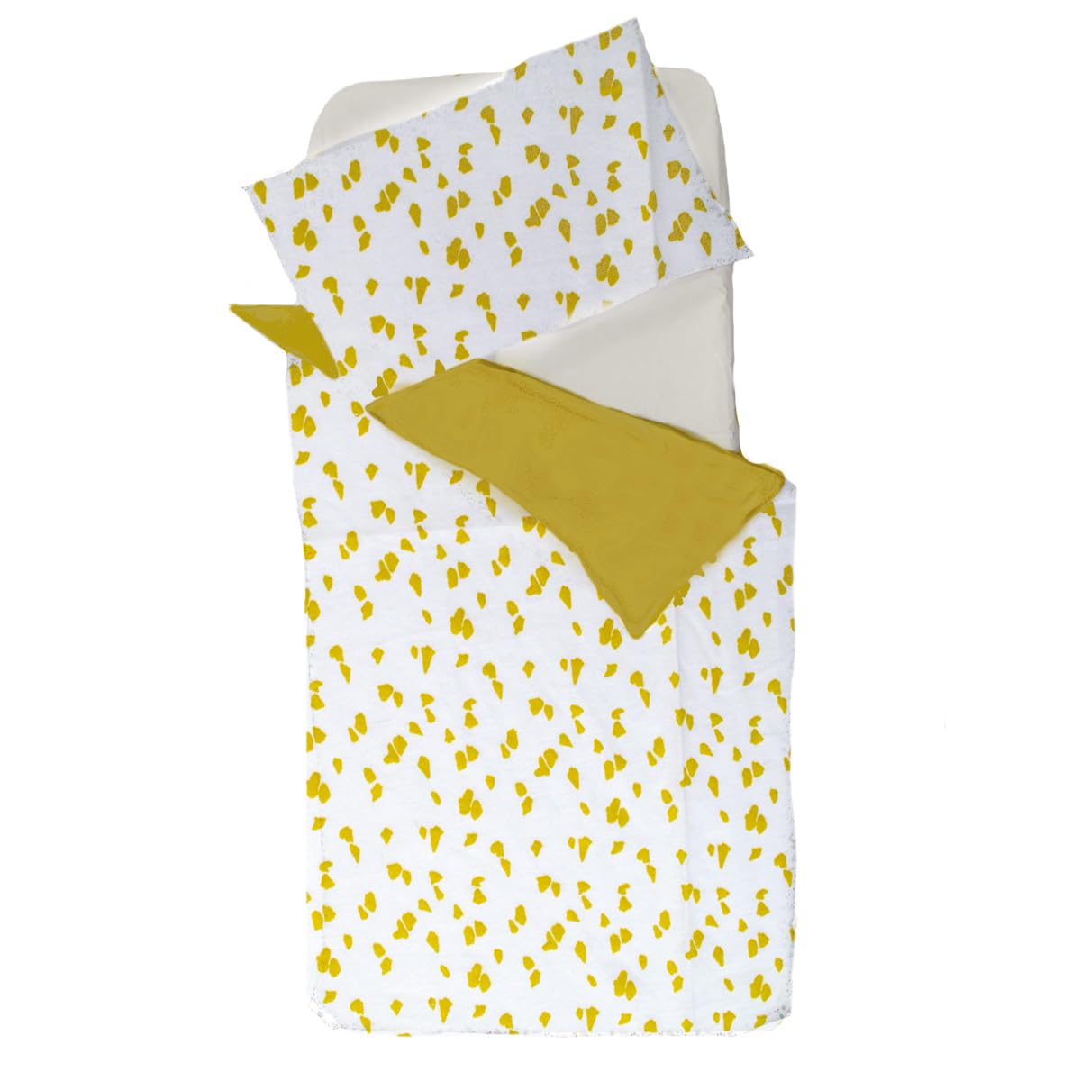 Domiva - Duvet Cover 100 x 140 cm + Pillowcase 40 x 60 cm Honey Moon - Savannah, Multicolored, Plein