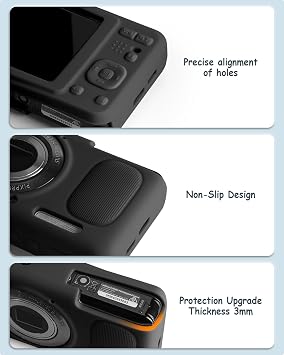 Camera Case Set for KODAK PIXPRO FZ55 -Hard Camera Case+Soft Silicone Cover | Lens Protective Design, SD Card Storage Travel Carry Cute Bag Small