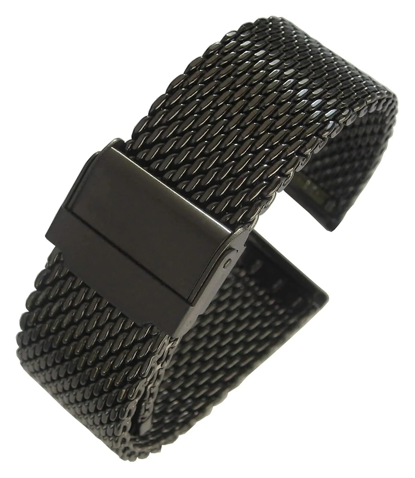 Bracelet de montre milanais à mailles grossières en acier inoxydable, épaisseur de 3mm, bracelet lourd, largeur 18 20 22 24mm, avec outil, 1.0mm