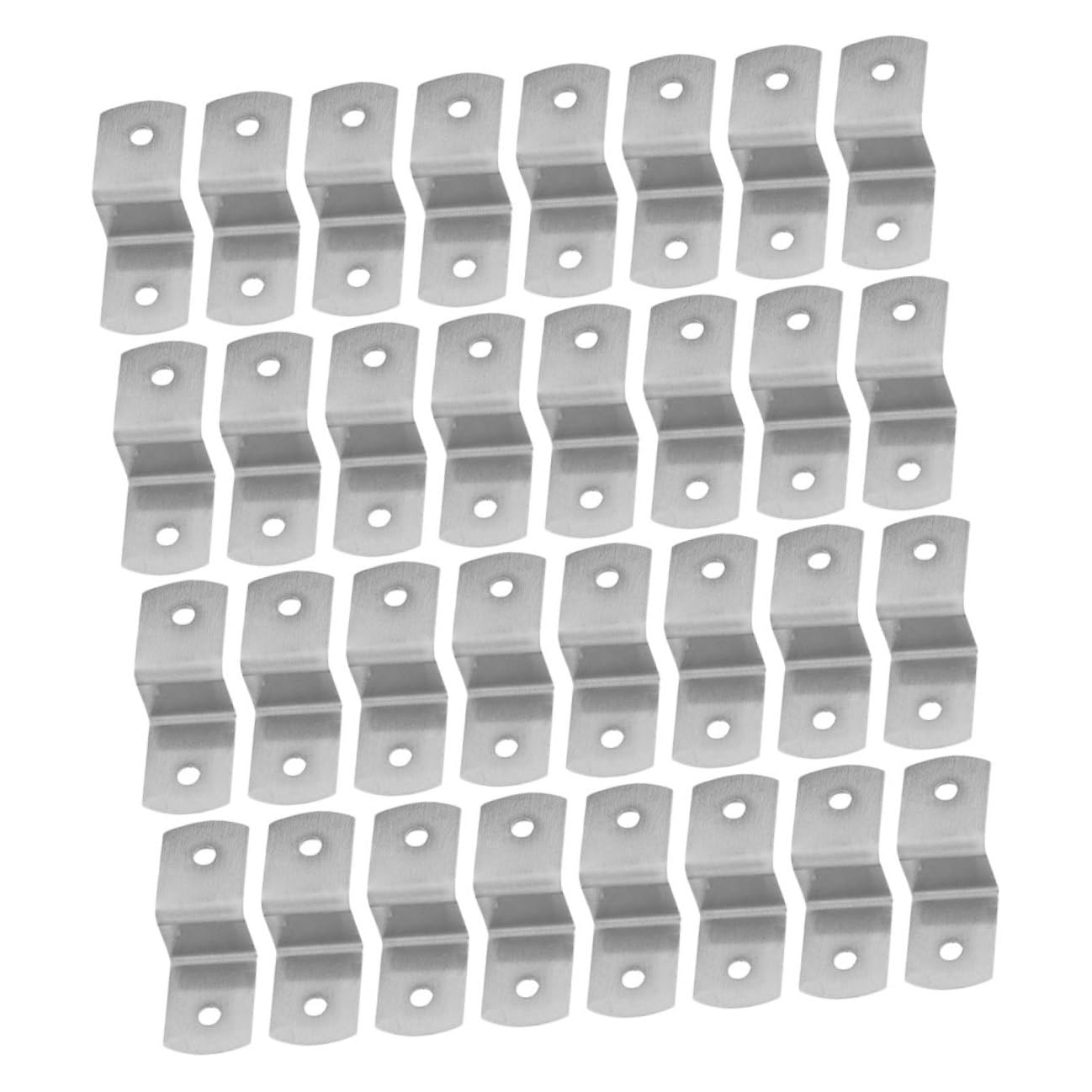 Clips en Z de hierro plateado de 150 piezas para fijar marcos de fotos y tableros
