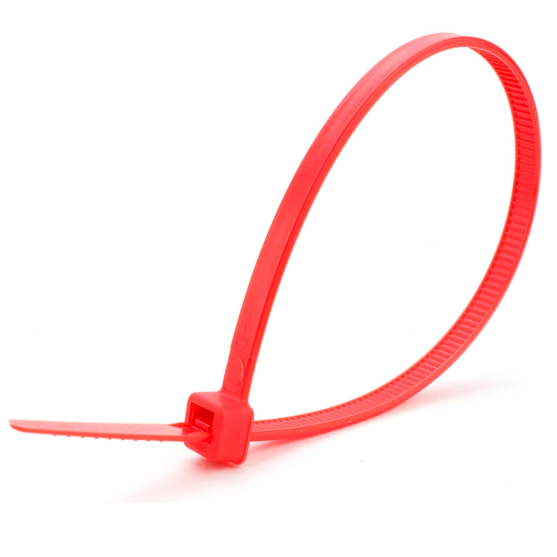 100x Strong Quality Red Cable Ties 370mm x 4.8mm - Heavy Duty Heat & Cold Resistant Zip Ties