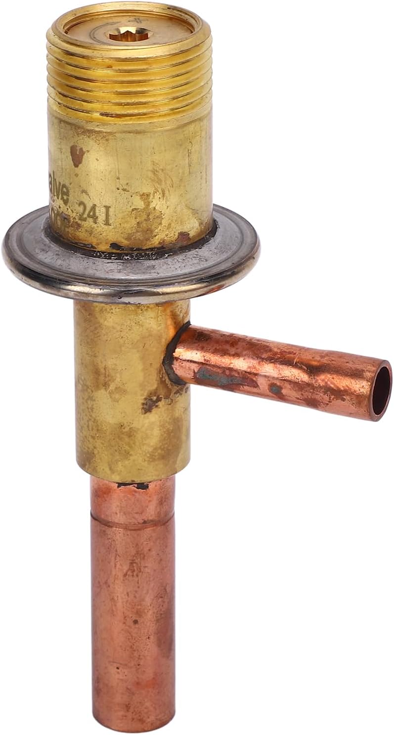 Bypass Valve, Brass 1/4in ODF Inlet 3/8in ODF Outlet Constant Pressure Expansion Valve LFDBV 1.0 Cooling Energy Regulator for AC Compressors and Cooling Systems