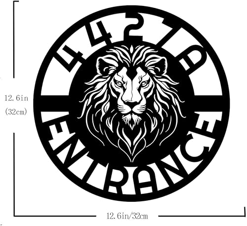 Miniatura 9 de UZPDWK Decoración de pared de metal, silueta colgante de pared, placa de decoración de metal para dormitorio, sala de estar, decoración interior y