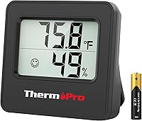 ThermoPro TP157 Indoor Thermometer Hygrometer: Accurate Digital Humidity Temperature Monitor for Home, Baby Room, Office, Greenhouse