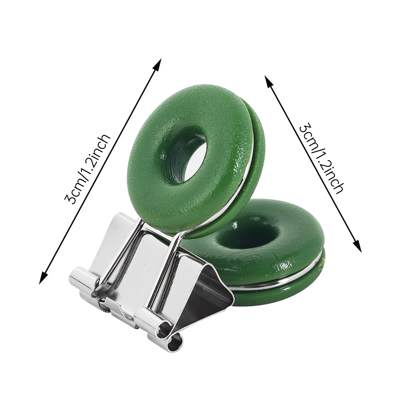 10 Pack Stationery Clips Donut-Shaped Binder Clips – 1 Inch Hollow ...