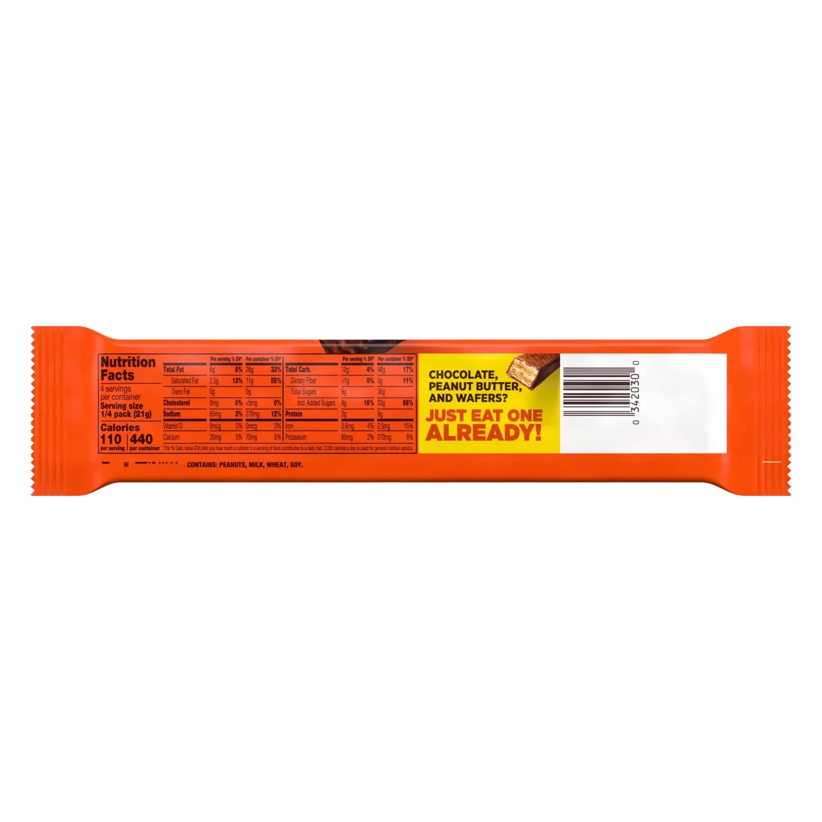 Reese's Sticks King Size - Schoko-Erdnussbutter-Süßigkeitenriegel, 24 Stück (24x85 g)
