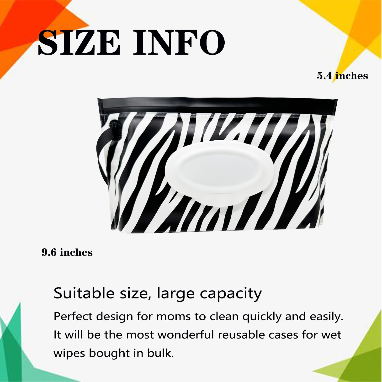 3 Pack Baby Wipes Dispenser, Portable Refillable Wipe Holder Baby Wipes Container Travel Wipes Case Reusable Wet Wipes Pouch - Image 2