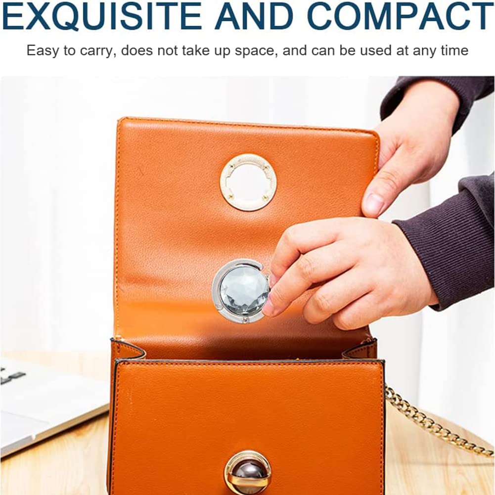 Gancio Pieghevole Per Borsa Da Tavolo - Appendibagagli Portatile In Lega Di Zinco Con Base Antiscivolo - Foto 7