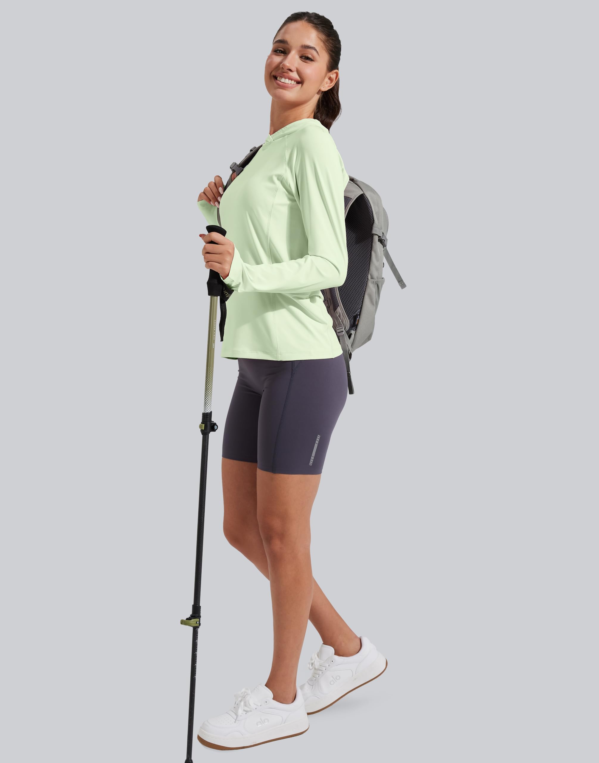 Pioneer Camp Sweat à capuche à manches longues avec protection solaire UPF 50+ pour femme - Manches longues - Pour la pêche, la randonnée, l'extérieur, les UV