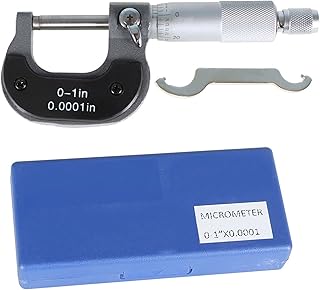 Micrometer 0-1 Inch 0.0001 Inch Precision Outside Micrometer Carbide Tipped
