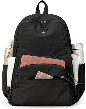 Backpack for Women, Work College Laptop Backpack, Lightweight Travel Backpack Purse, Casual Daypack Bag Black