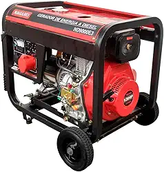 Gerador de Energia a Diesel 9kva Trifásico 110v220v Partida Elétrica