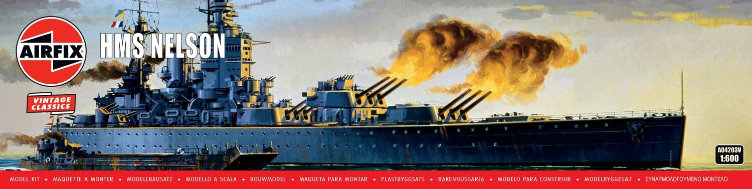 Airfix A04203v Hms Nelson 1:600 Model Kit