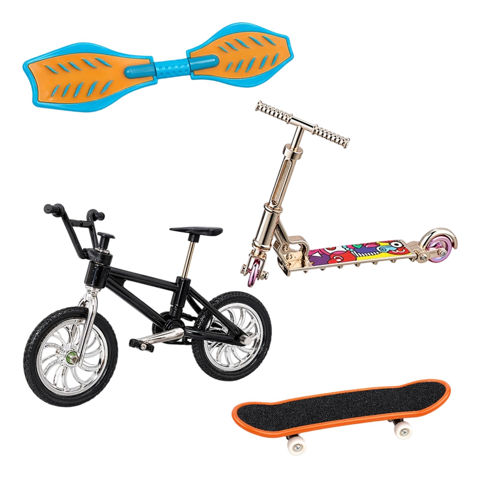 4Pcs Deck Scooter, Fingerboard, Mini Skateboards Set
