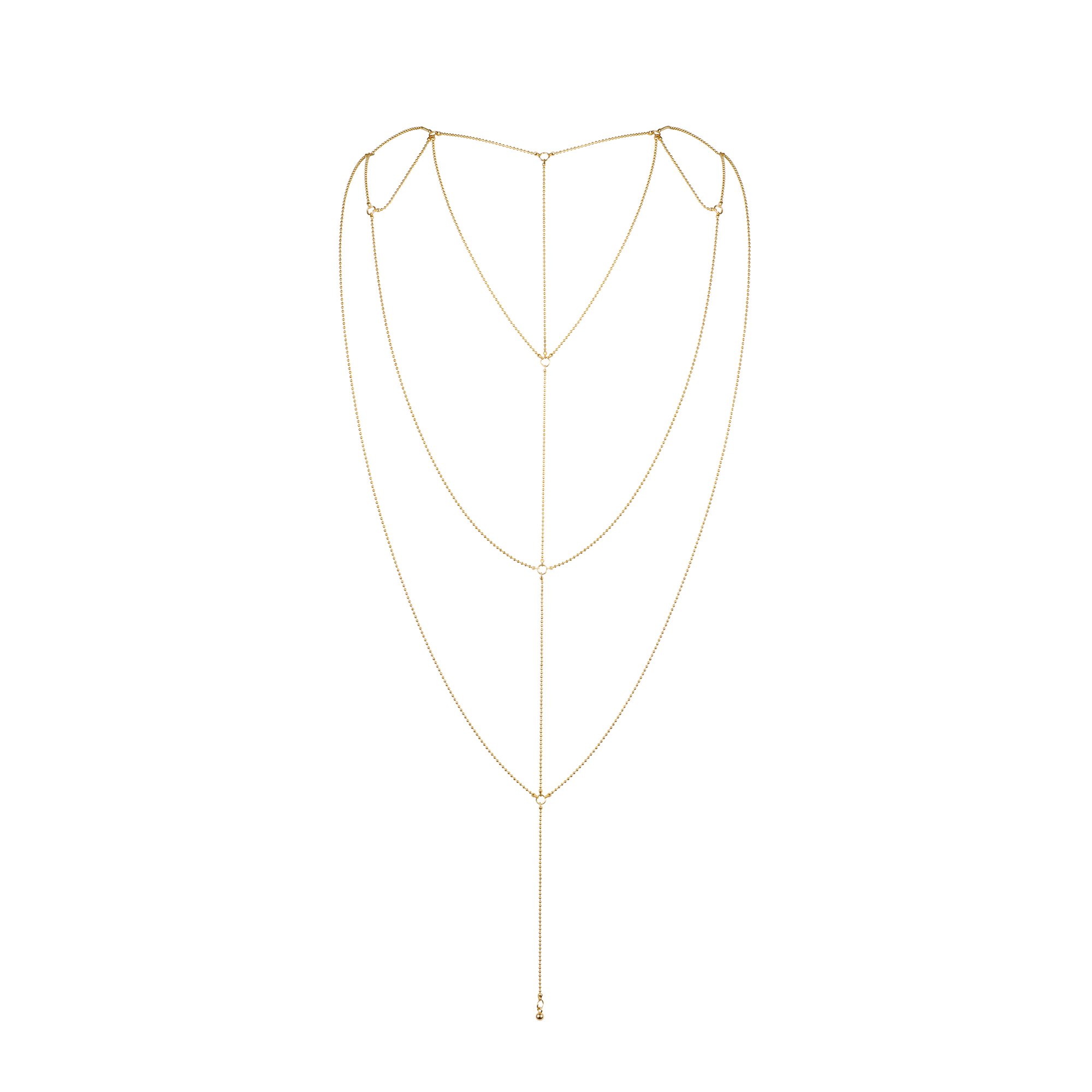 The Magnifique Back and Cleavage Chain, Gold