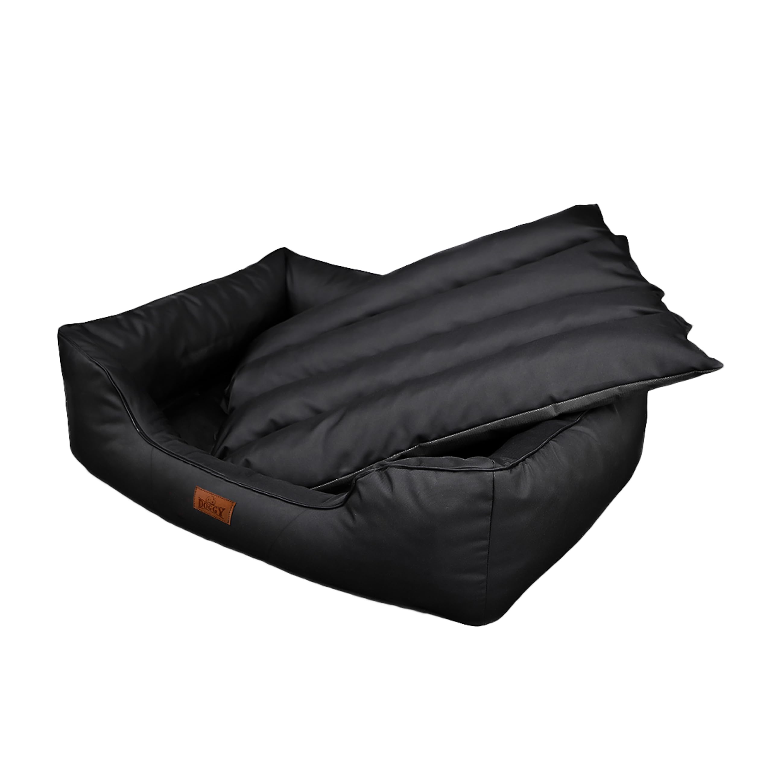 Cuccia per animali domestici, cuscino per cani, lettino, cuscino per cani, letto per cani, letto per cani, materasso XL – 65 x 50 cm, nero