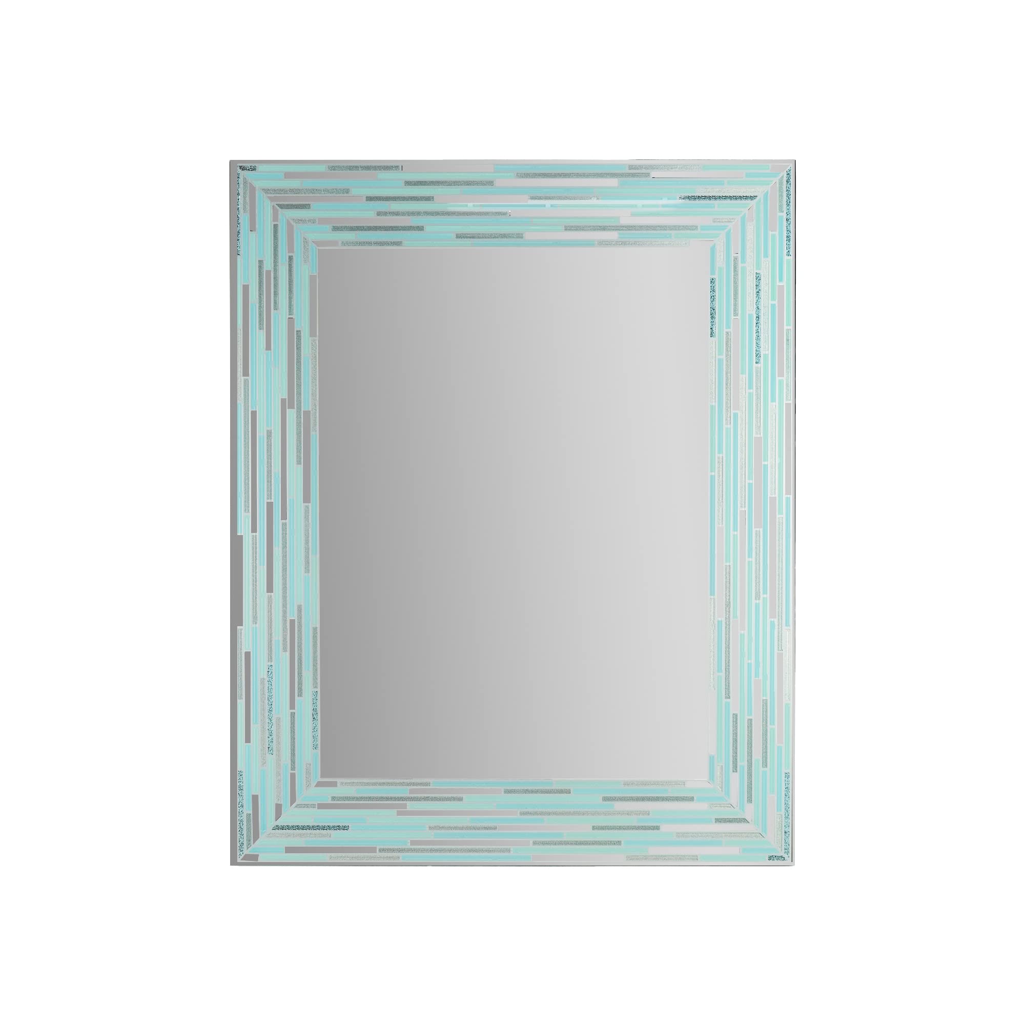 Headwest Reeded Sea Glass Wall Mirror 24 x 30 Mirrors