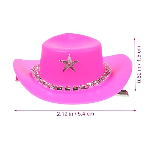 Miniatura 2 de Gadpiparty Sombreros para mujer, 6 unidades, mini sombrero, clip para el cabello, lindos sombreros de muñeca en miniatura, horquilla para disfraz de