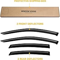 Vista 326 de Visera de ventana para Chevy Silverado 1500/GMC Sierra 1500/Avalanche/Suburban Crew Cab 2007-2013, protectores de lluvia, deflector de ventilación