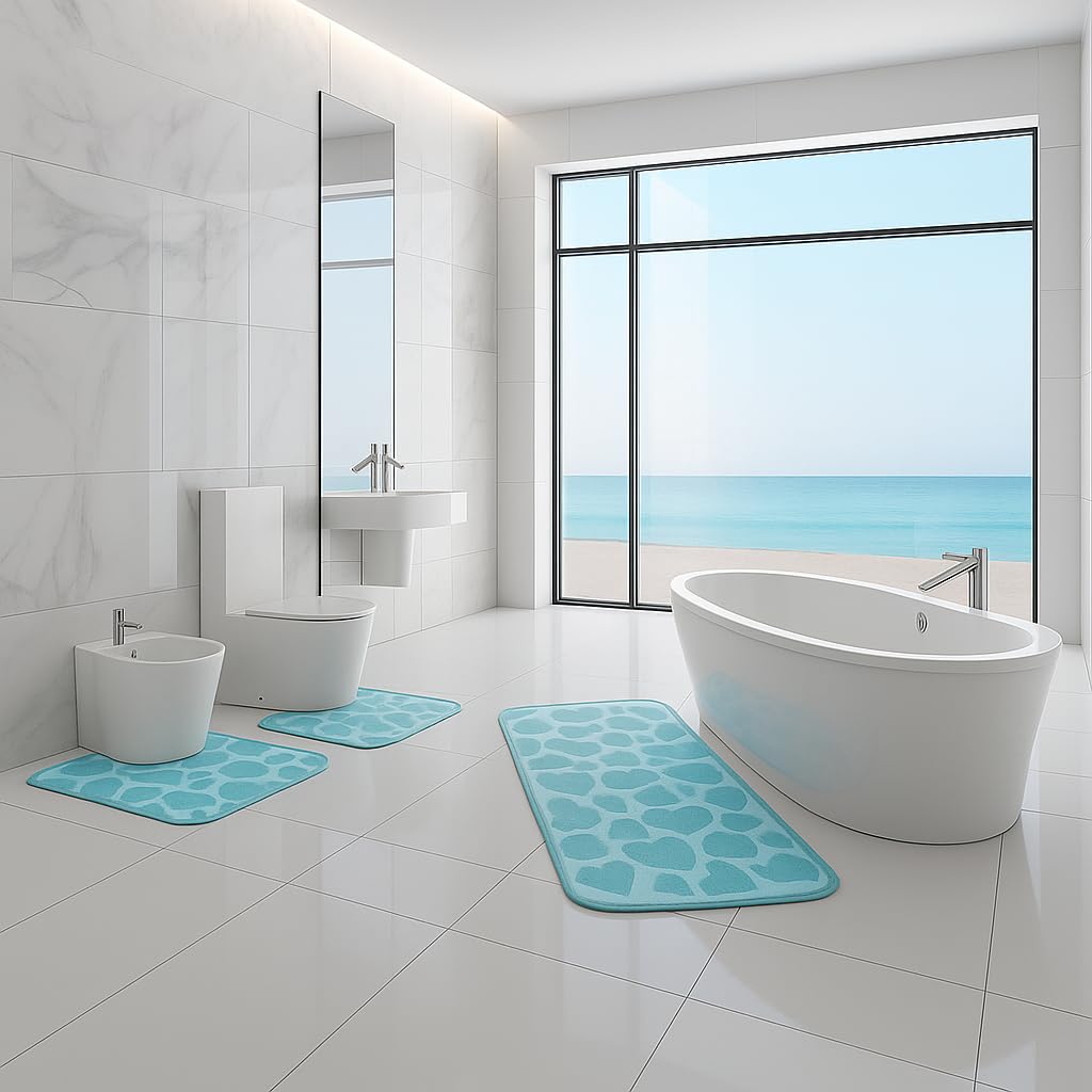 Tappeto bagno antiscivolo memory in velluto Preziosa BAT.0030