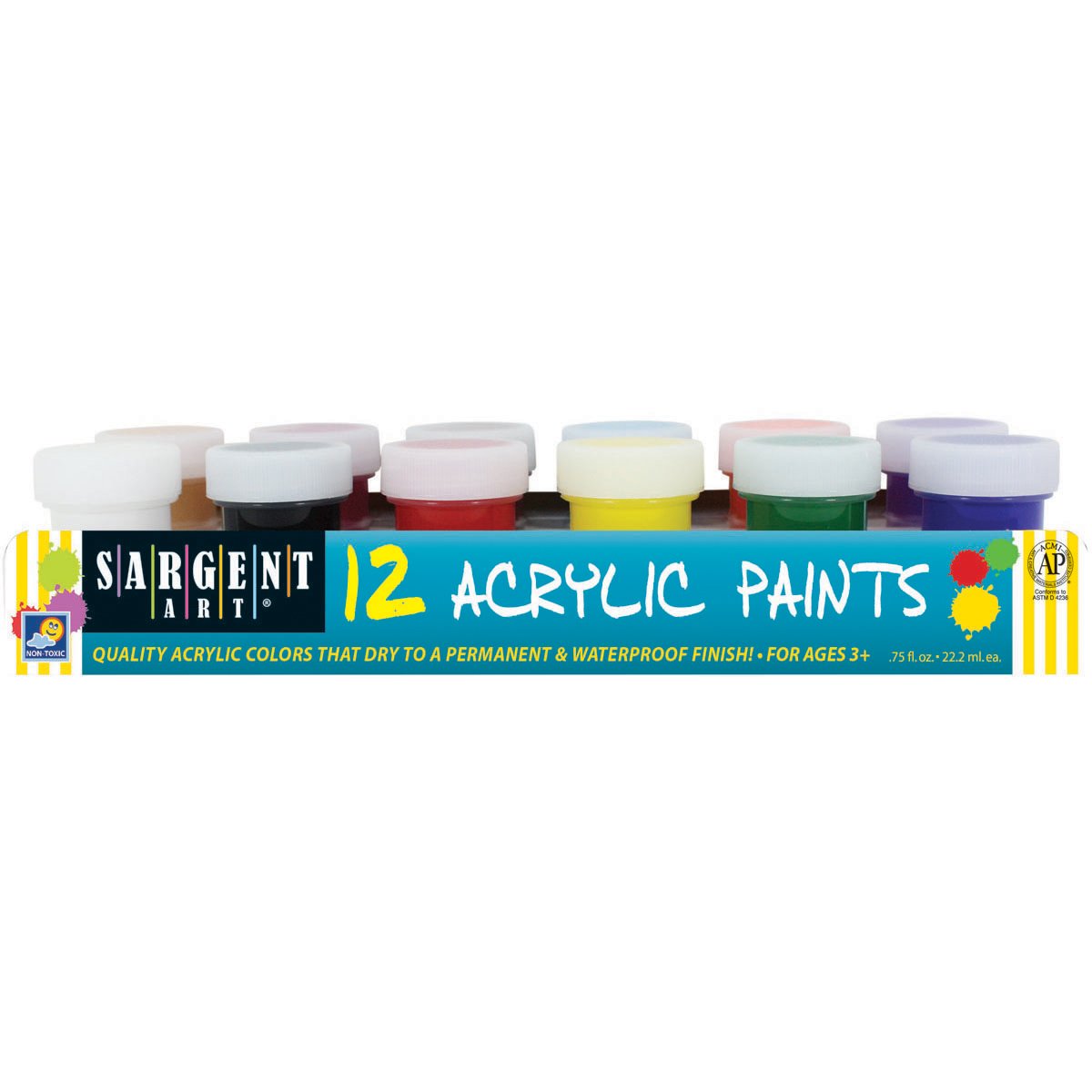Sargent Art66-5421 12-Jar Acrylic Colors