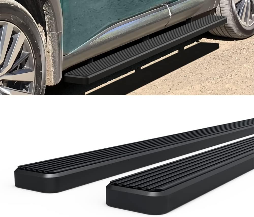 HD Ridez Stainless Steel Running Board 5in Black Compatible with Nissan Pathfinder 2022-2026 (Side Steps Side Bars)