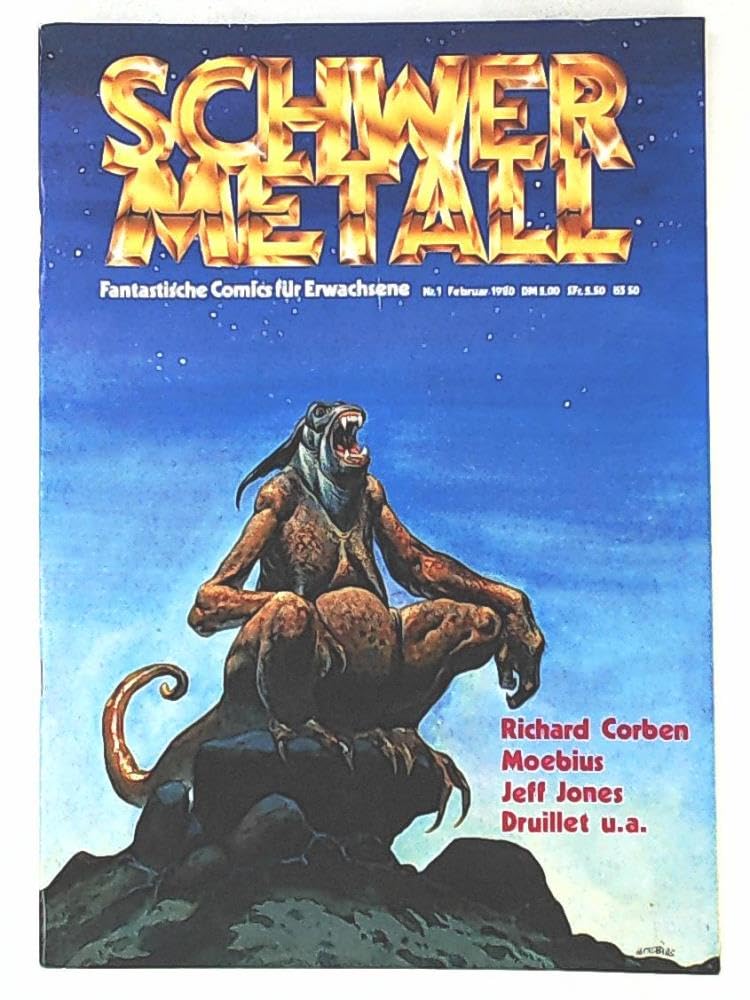 Schwermetall Nr. 1 1980 Fantastische Comics für Erwachsene