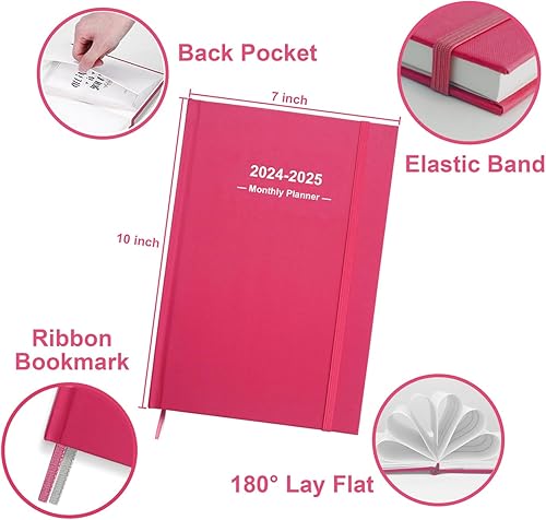 Miniatura 2 de Agenda mensual 2024-2025  2 años (enero de 2024 a diciembre de 2025), calendario mensual, agenda mensual grande 2024-2025, perfecta para el horario