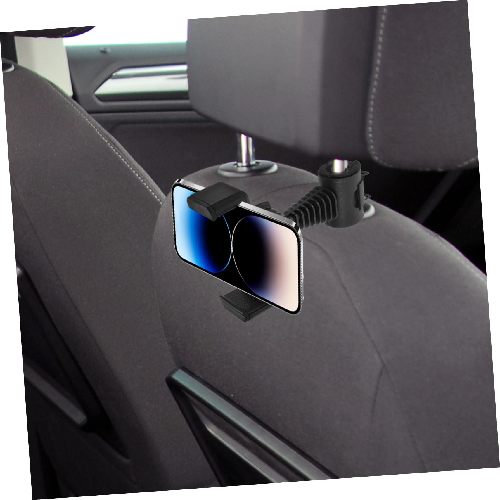 Gatuida Supporto per Cellulare Auto Nero Abs, Girevole e Regolabile